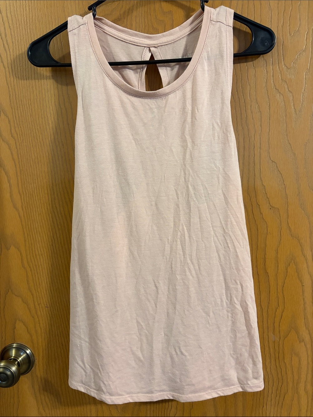 Old Navy Light Pink Keyhole Back Activewear Tank Top Medium